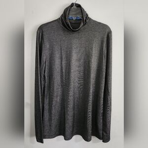 J McLaughlin Gray Turtleneck Top Capsule Layering Women’s Sz S Designer Classic